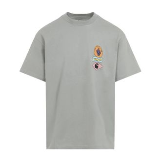 Carhartt Work in Progress Carhartt Wip, T-Shirts, male, Green, Size: XL S/S Stacked Grapes T-Shirt