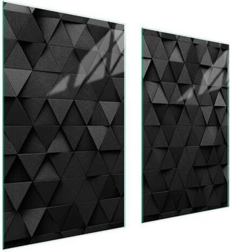 OEM Placa Protectora De Vidrio Para Estufa 75x52 Negro