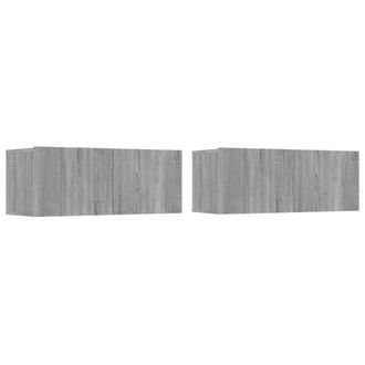 Berkfield Home Classic 4 Piece TV Cabinet Set Grey Sonoma Engineered Wood