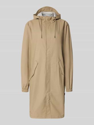 Rains Regular Fit Parker mit Kapuze Modell Fishtail in Beige, Gr&ouml;&szlig;e XL