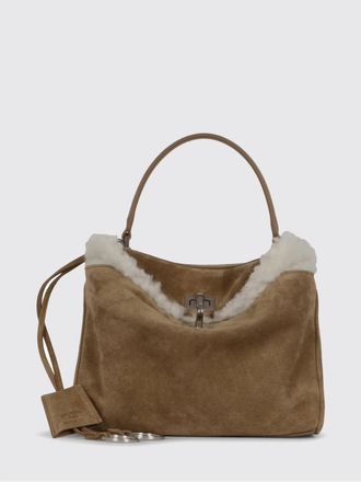 Balenciaga Borsa mini a mano Rodeo in shearling con tracolla removibile