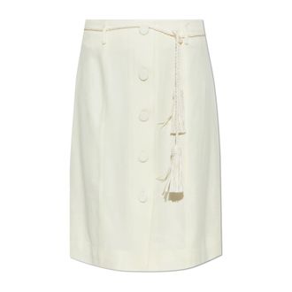 Poss&eacute; Midi Skirts, female, Beige, Size: XS Elspeth Skirt