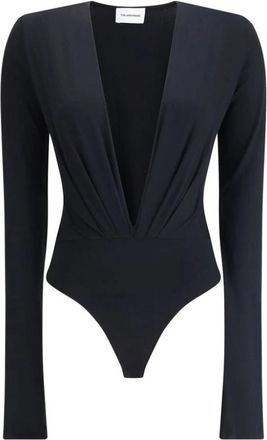 Andamane Elegante Zelda Bodysuit met V-hals - Dames - Bodies - Zwart - M - Tops