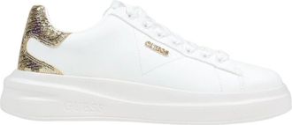 Guess Elbina Sneaker - Dames - Sneakers - Wit - 37 EU - Katoen - Schoenen