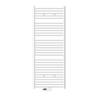 ECD Germany Luxebath - Ecd Germany Radiador De Ba&ntilde;o Conexi&oacute;n Media 750 X 1800 Mm Blanco Curvado Con Termostato Y Juego De Conexi&oacute;n Suelo De Color Blanco - Secador