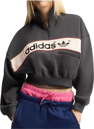 adidas (WMNS) adidas adiSignature NY Quarter Zip Sweatshirt Asia Sizing Utility Black LD1668