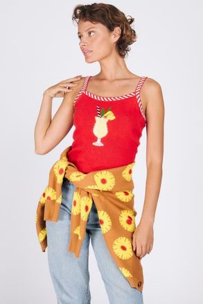 Rachel Antonoff Pina Colada Tank in Maraschino at Nordstrom, Size Xx-Large