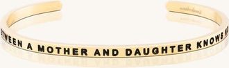 Mantra The Love Between A Mother And Daughter Knows No Distance bracelet in Outside - Yellow Gold at Nordstrom