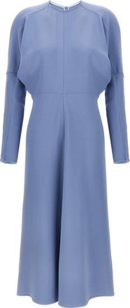 Victoria Beckham Dames, Jurken, Blauw, Maat: 2XS Leer