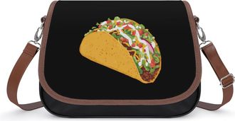 Generic Tacos1 Food Fashion Womens Crossbody Bags Novelty Handbag Shoulder Bag Purse