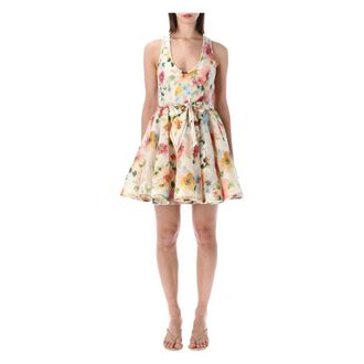 Zimmermann Summer Dresses, female, Multicolor, Size: 3XS Alchemy Racer Mini Dress