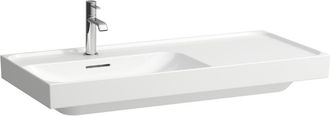 Laufen Laufen Lavabo Meda, Empotrable, Repisa Derecha, 1000x460mm, Sin