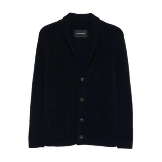 Tagliatore Cardigans, male, Blue, Size: XL Tagliatore 0205 Sweaters Blue