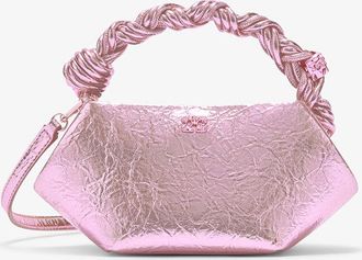 Ganni Pink Metallic Mini Bou Bag