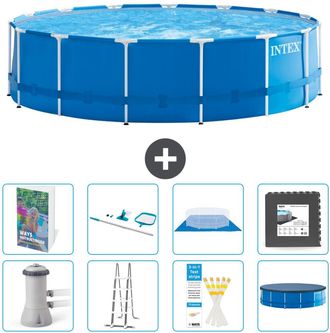 Intex Piscina Con Estructura Redonda - 457x122 Cm - 9-piezas S565