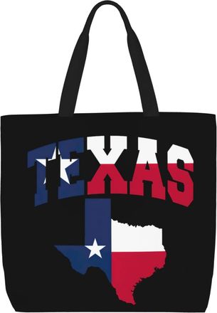 Generic Women Handbag State Texas Flag Travel Tote Bag Waterproof Reusable Shopping Bags, For Christmas, Gym, Wedding, Holiday, Graduation