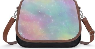 Generic Tie Dye Gradient Trippy Crossbody Bags for Women Shoulder Messenger Bag Purse Handbags