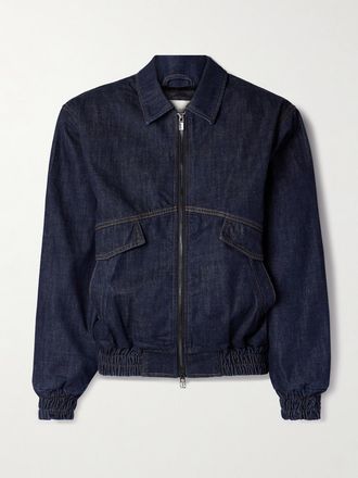 Magda Butrym Bomber In Denim - Blu