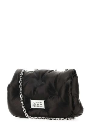 Maison Margiela Womens Black Nappa Leather Medium Glam Slam Shoulder Bag T8013 Borse A Tracolla