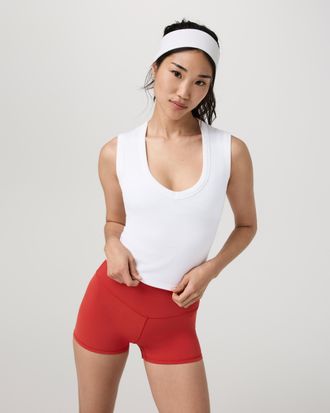 Vuori Clothing Everyday Cotton Stretch Tank Top | White | XS, Size Extra Small
