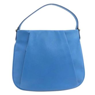 Bally Pre-owned Shoulder Bag - Dames - Pre-owned - Blauw - Maat: ONE Size Leer
