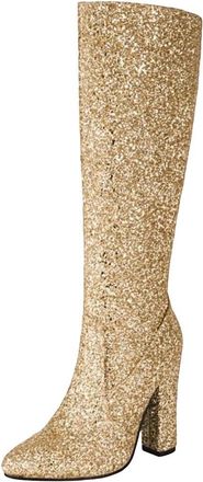 Generic Womens Luxury Knee High Boots Party Fashion Long Booties Winter Large Size