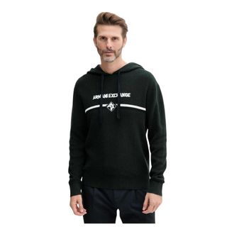 A|X Armani Exchange Hoodies & sweatvesten, Heren, Groen, S, Katoen, Katoenen trui
