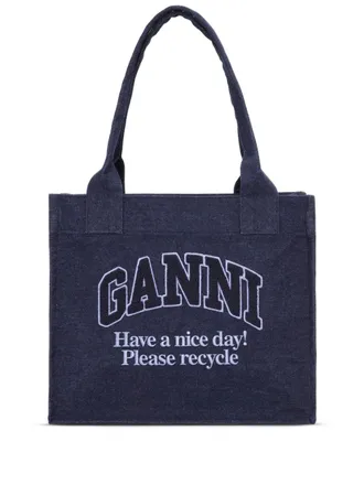 トートバッグ Ganni FW25 Ganni Bou Bag Nano Vichy (A6889 847) GANNI Nano Bou Bag (Black) – CNCPTS