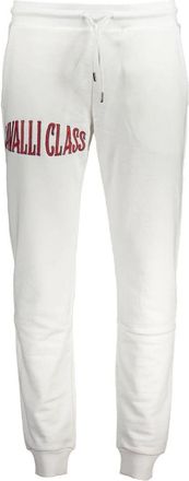 Cavalli Bianco Katoenen Joggingbroek - Heren - Sweatpants - Wit - M - Katoen - Broeken