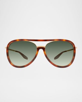 Barton Perreira Fossett Aviator Sunglasses