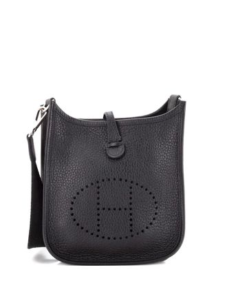 Herm&egrave;s Evelyne Bag Gen III Clemence TPM crossbody bag - Nero