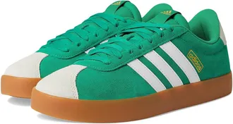 adidas VL Court 3.0 Mens Shoes Court Green/White/Alumina : 10.5 D - Medium, Leather