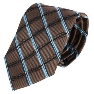 Trafalgar Store Norbert Square Patterned Business Silk Necktie in Brown at Nordstrom