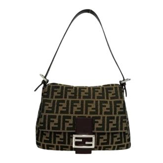 Fendi Pre-owned Shoulder Bags, female, Brown, Size: ONE SIZE Pre-owned Vintage Shoulder Bag