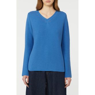Max Mara V-Neck Sweater in Cornflower Blue at Nordstrom, Size X-Small