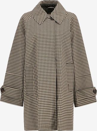 Barbour Halblanger Mantel mit Hemdkragen aus Hahnentrittmuster Kennedy Houndstooth