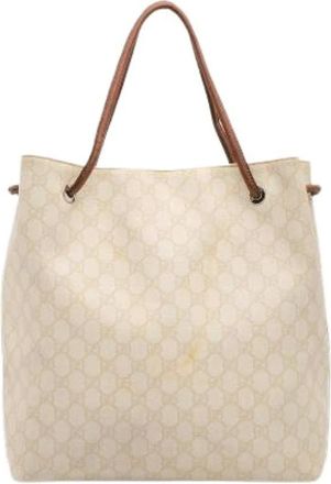 Gucci Pre-owned Tote Bags, female, Beige, Size: ONE SIZE Pre-owned Vintage Tote