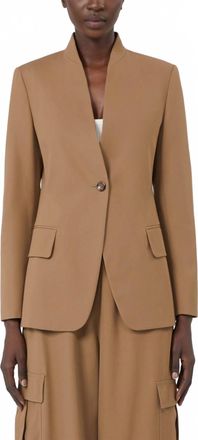 Max Mara Segnale Blazer In Hazelnut