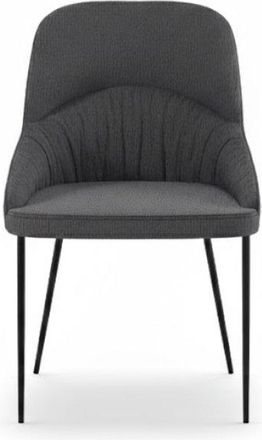Stones Set of 2 GINEVRA chairs, Dark gray