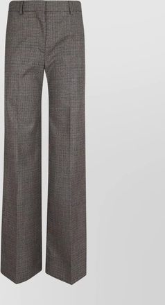 Stella McCartney checked wide-leg pants front crease