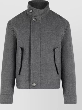 Ami virgin wool single-breasted coat