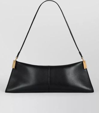 Balmain small calf leather shoulder bag