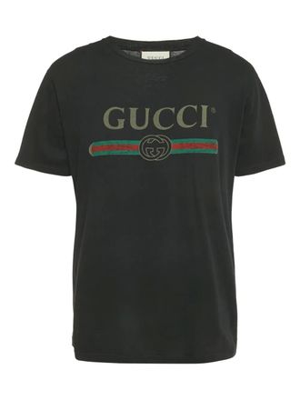 Gucci logo-print T-shirt - Nero