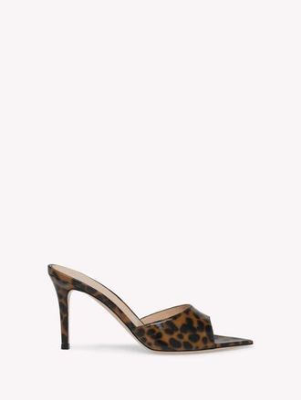 Gianvito Rossi Elle 85 Mules in Brown Nappa at Nordstrom, Size 40.5