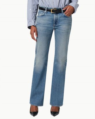 Citizens Of Humanity Genova Low Rise Boot Cut Jeans In Clairo
