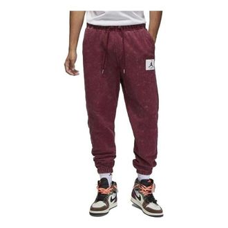 Nike Jordan Air Jordan Flight Fleece Washed Trousers Cherrywood Red DR3089-680