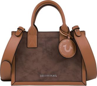 True Religion Top Handle Box Tote Bag in Brown at Nordstrom Rack