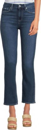 Paige Cindy High Rise Straight Ankle Denim Jeans In Dresden
