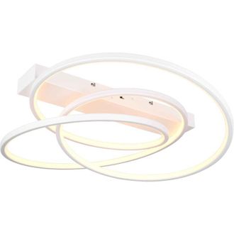 Trio Plafoniera LED, metallo, bianco, D 65 cm, Darvin
