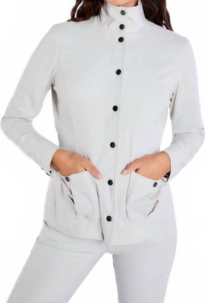 Anatomie Womens Jane Saira Zip Up Jacket In Stone